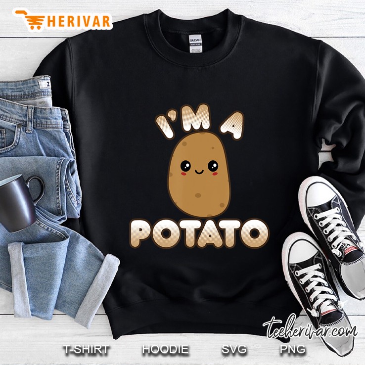 Funny Potato Costume Cute Kawaii Style Smiling I