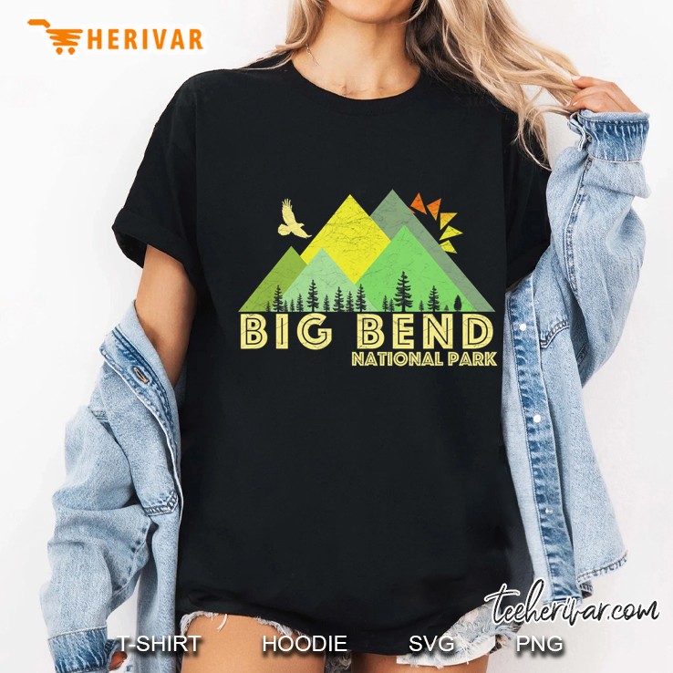 Retro Vintage Big Bend National Park Hoodie