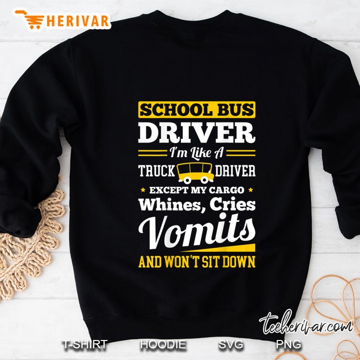 School District Drivers Yellow Shuttle Bus Drivers Gifts Sweatshirt