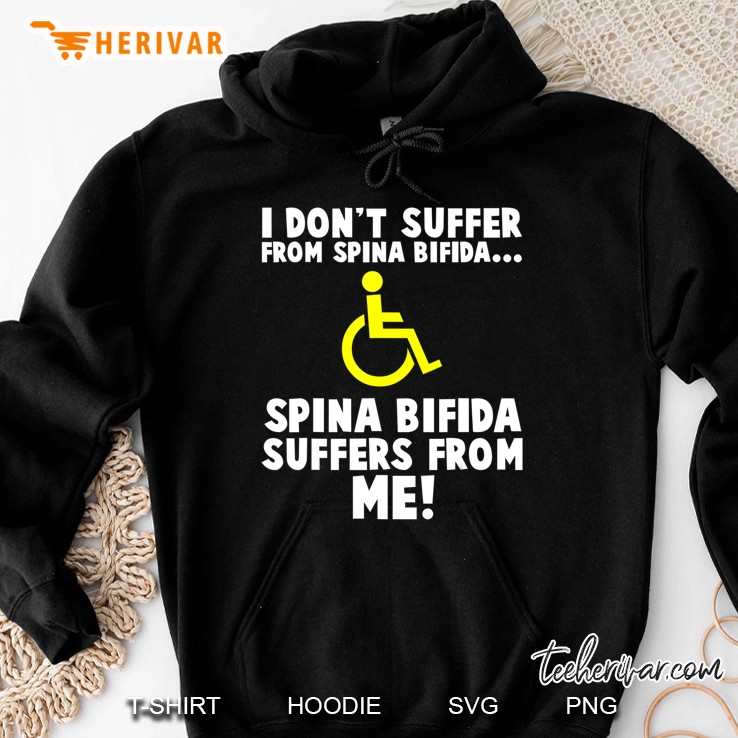 Spina Bifida Suffers From Me Spina Bifida Awareness Hoodie