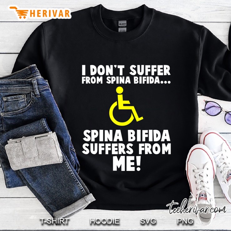 Spina Bifida Suffers From Me Spina Bifida Awareness Sweatshirt