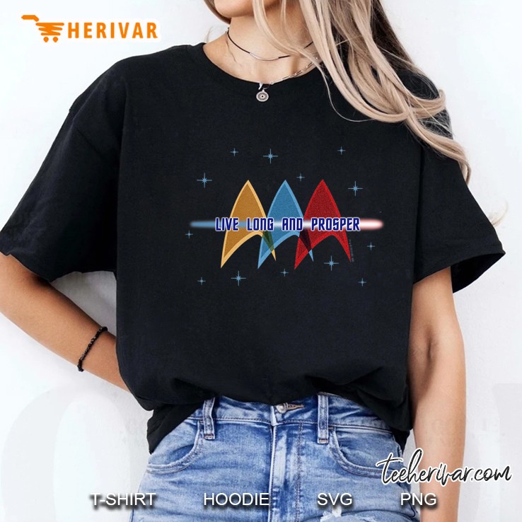 Star Trek The Original Series Live Long And Prosper Deltas Ladies Tee