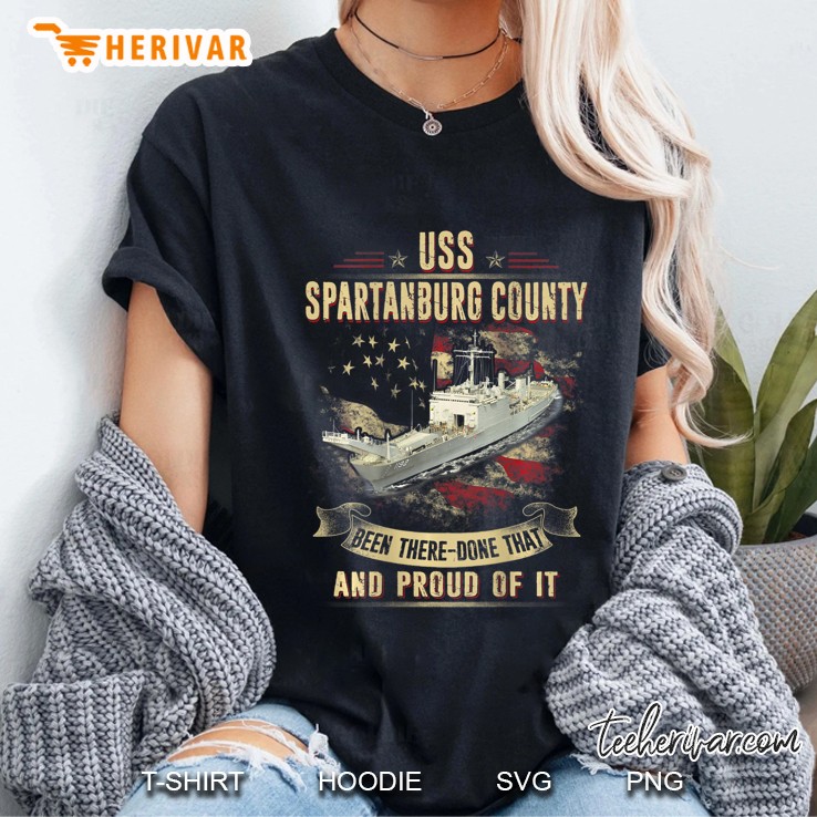 Uss Spartanburg County (Lst-1192) Ver2 Ladies Tee
