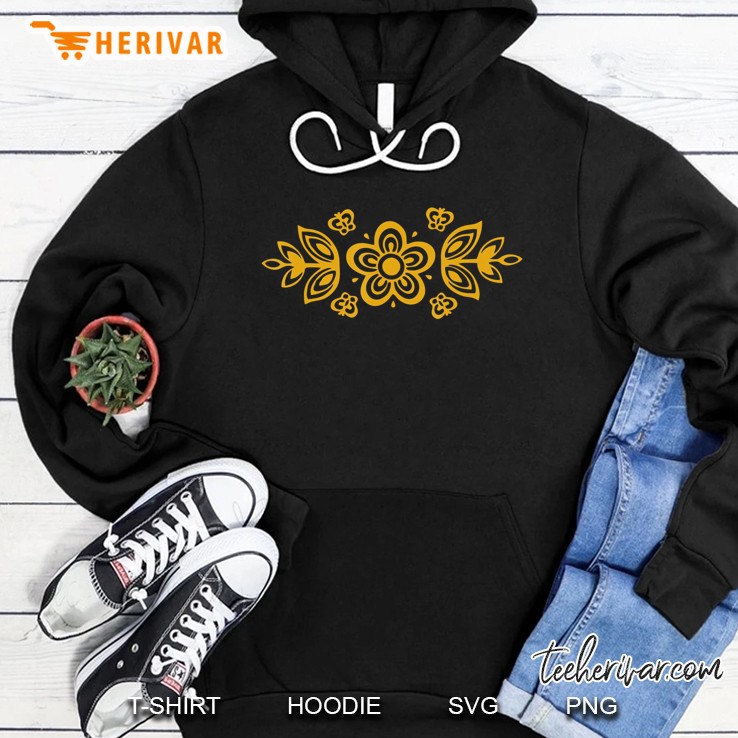Vintage Pyrex Pattern - Butterfly Gold (Orange) Hoodie