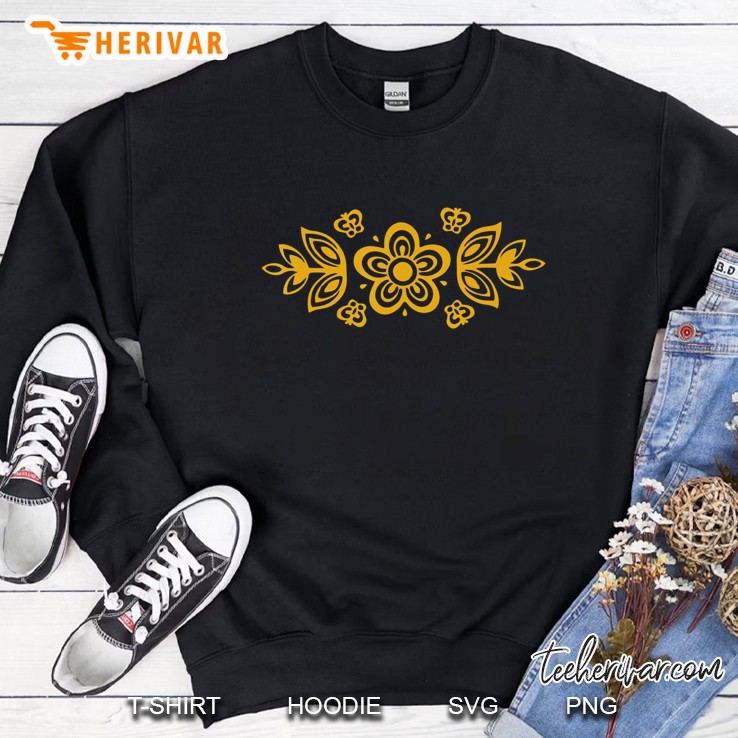 Vintage Pyrex Pattern - Butterfly Gold (Orange) Sweatshirt