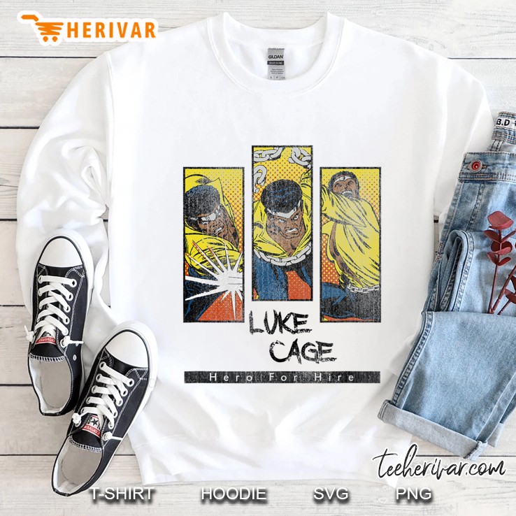 Heroes For Hire Luke Cage Panels Graphic Sweatshirt