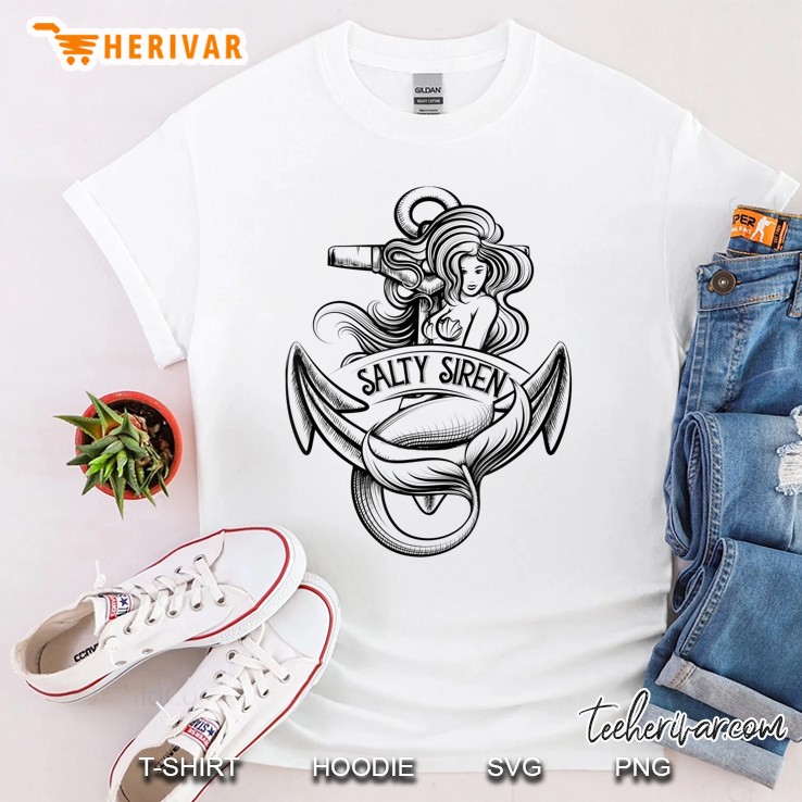 Salty Siren Shirt Girls Trip Cruise Mermaid Nautical Gift Shirt
