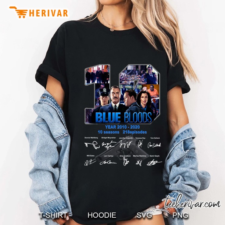 10 Blue Bloods Year 2010-2020 10 Seasons 218 Episodes Ladies Tee