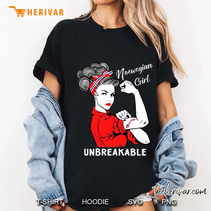 Norwegian Girl Unbreakable Strong Girl Version Hoodie