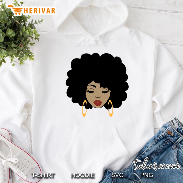 Black Woman Afro Hoodie