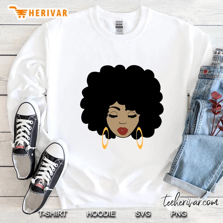 Black Woman Afro Sweatshirt