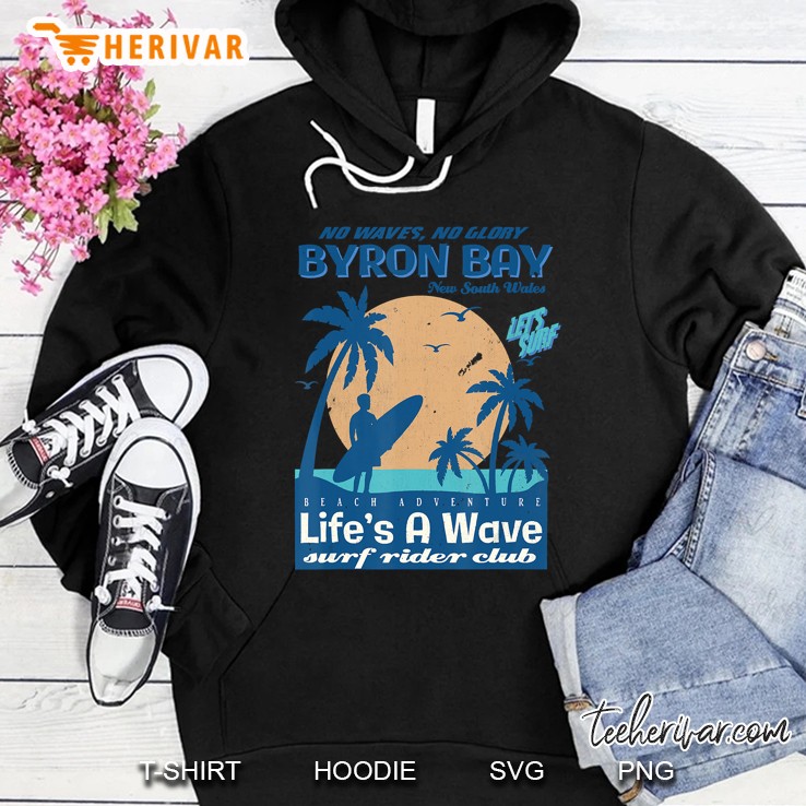 Byron Bay New South Wales Australia Surf Rider Club Hoodie