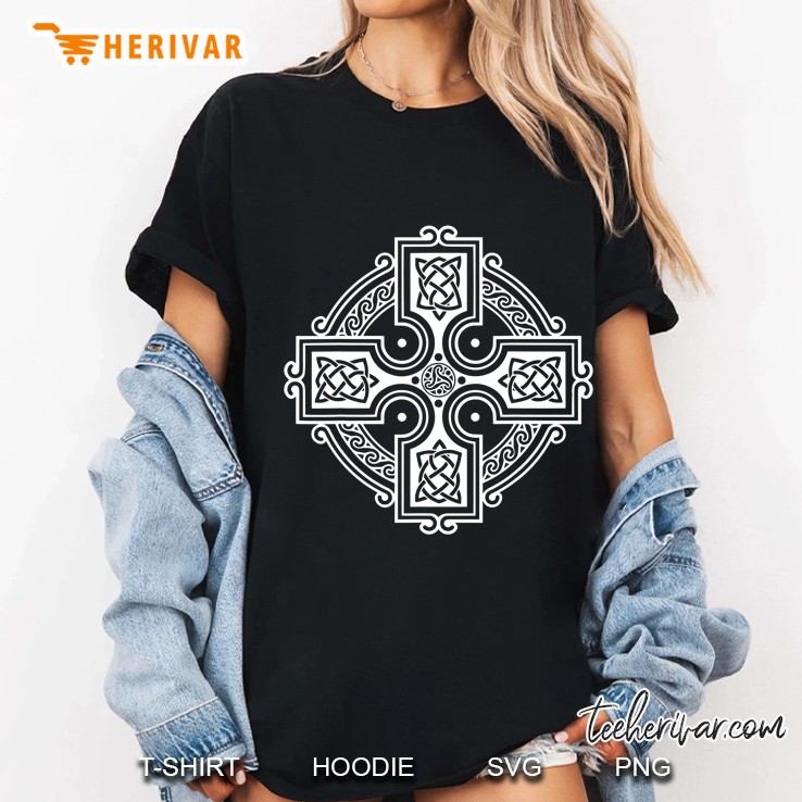 Celtic Cross Odin's Cross Tshirt Irish Hoodie