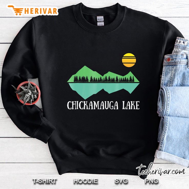 Chickamauga Lake Tennessee Forest And Lake Dark Sweatshirt
