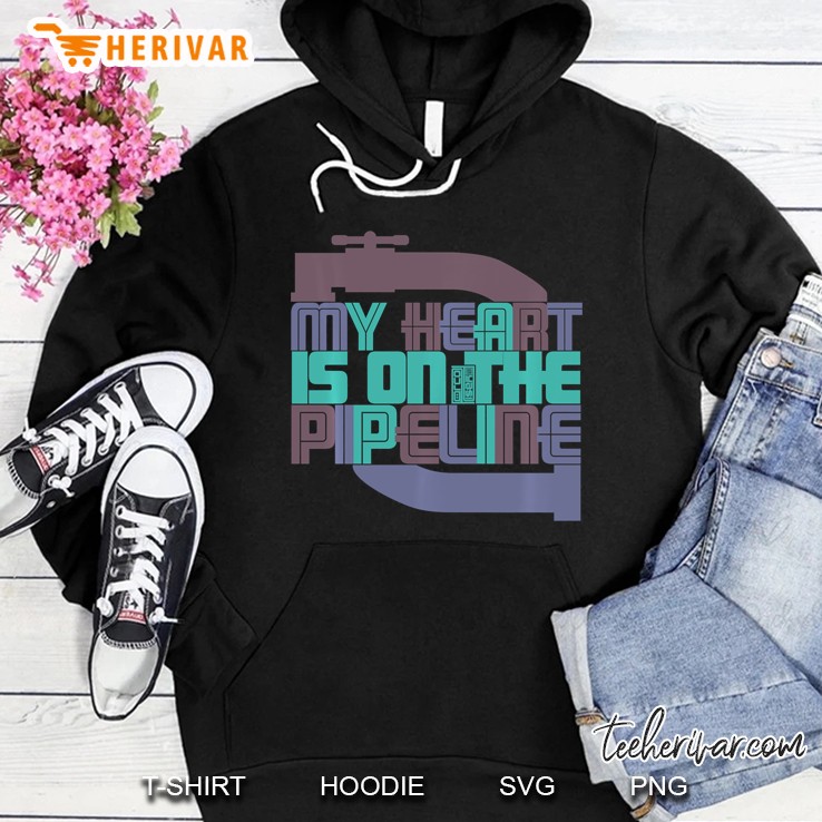 Colorful My Heart Pipeline Pipes Pipe Pipeliner Wife Hoodie