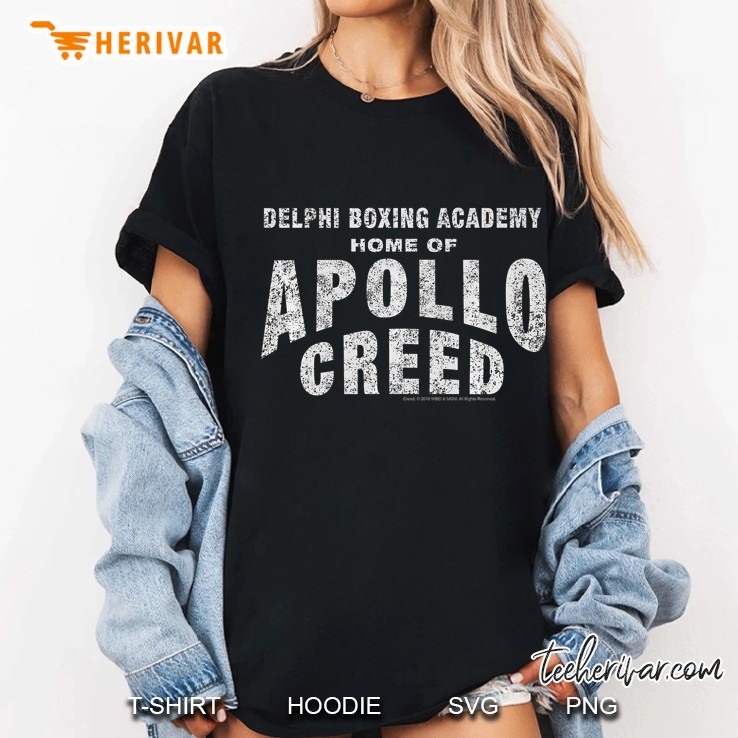 Creed Delphi Boxing Academy Home Of Apollo Creed Logo Ladies Tee