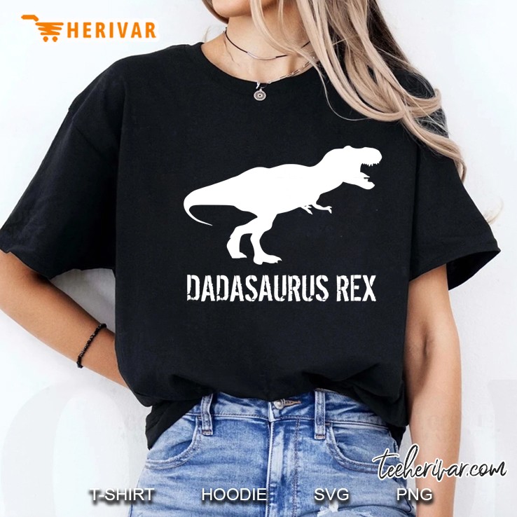Dadasaurus Dinosaur Rex Fathers Day New Daddy Gift Ladies Tee