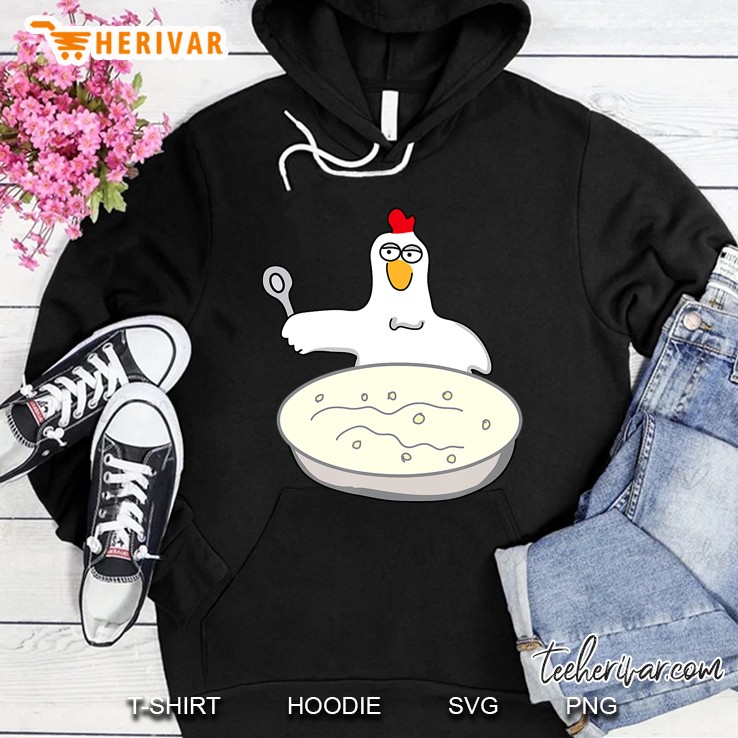 Funny Chicken Soup Cartoon Gift Farm Farmer Rooster Hoodie
