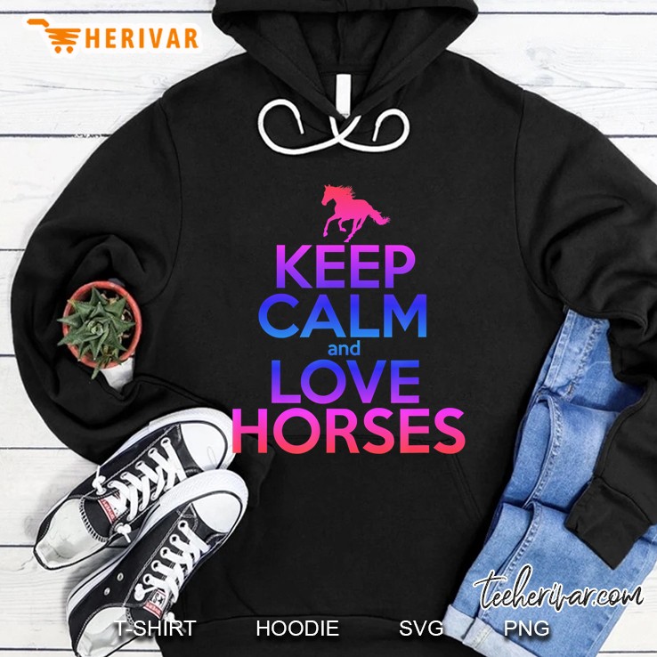 Keep Calm & Love Horses Riding Equestrian Rider Girls Women Mugs