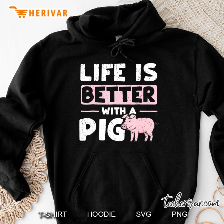 Life Is Better With A Pig Pig Farm Pig Lover Farmer Mugs