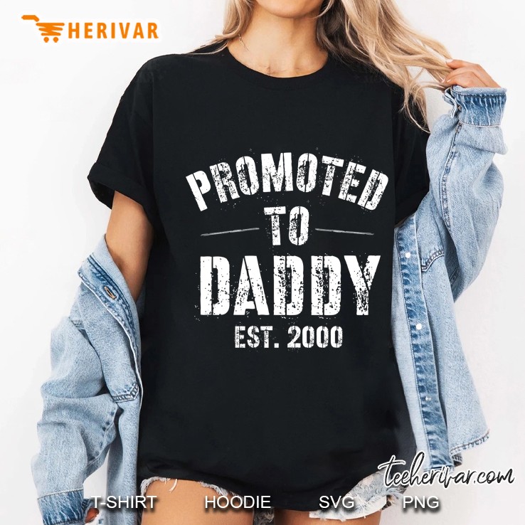 Promoted To Daddy Est. 2000 Ver2 Ladies Tee