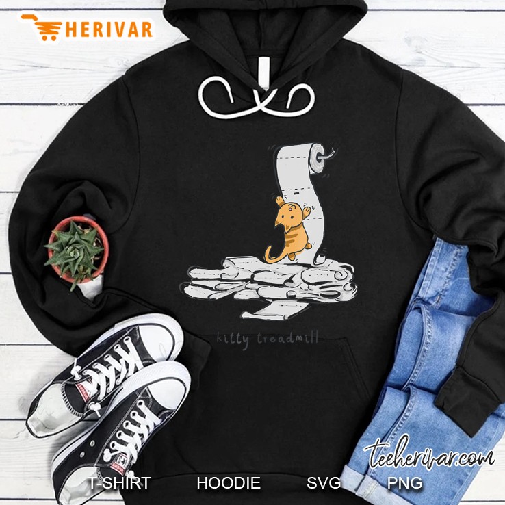 Shirt.Woot Kitty Treadmill Hoodie