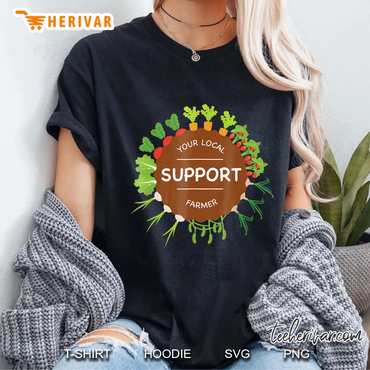 Support Your Local Organic Farmer Ladies Tee