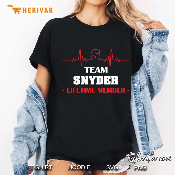 Team Snyder Lifetime Member Family Youth Shirt Father