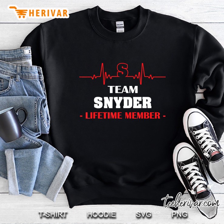 Team Snyder Lifetime Member Family Youth Shirt Father