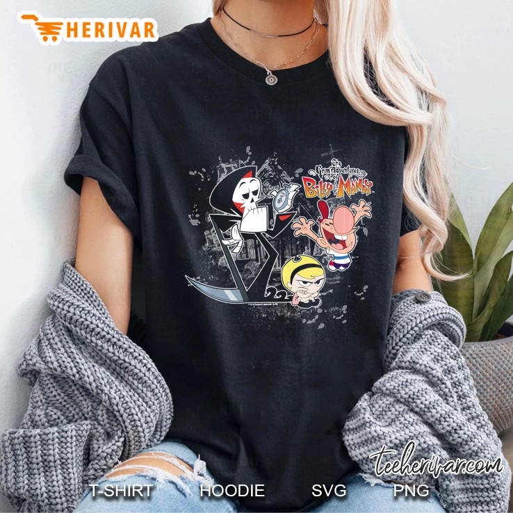 The Grim Adventures Of Billy & Mandy Splatter Cast Ladies Tee