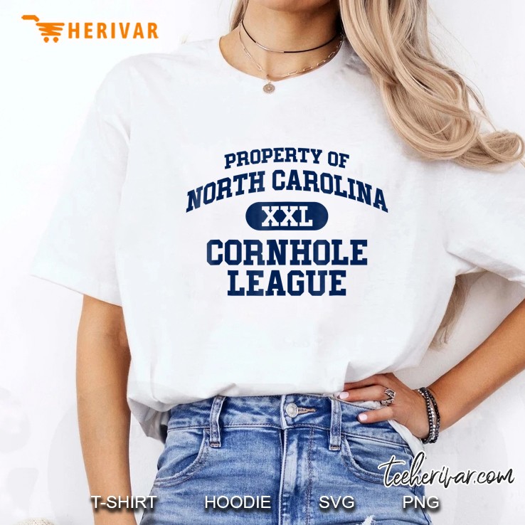 Property Of North Carolina Cornhole League Sport Hoodie