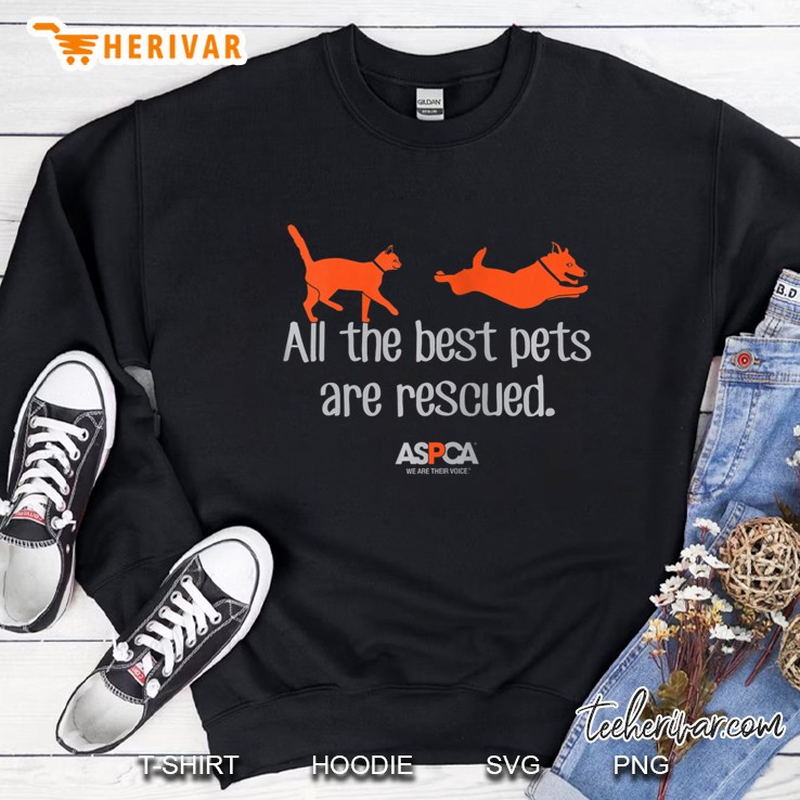 Aspca All The Best Pets Are Rescued Zip Sweatshirt