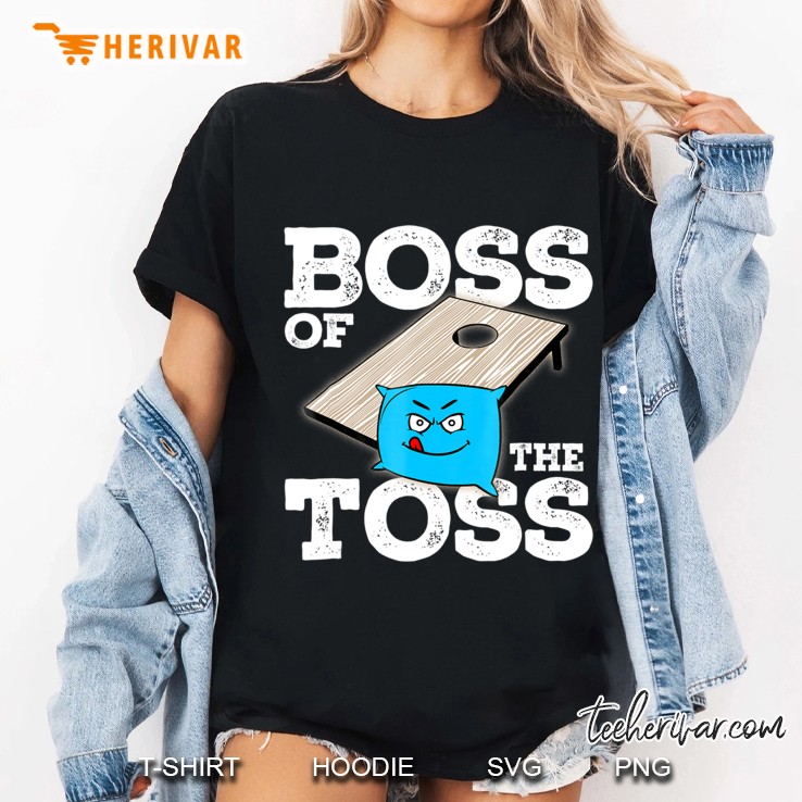 Cornhole Shirt - Team Cornhole Tshirt - Boss Of The Toss Tee Ladies Tee