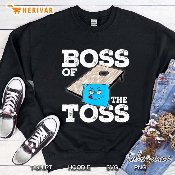 Cornhole Shirt - Team Cornhole Tshirt - Boss Of The Toss Tee Sweatshirt