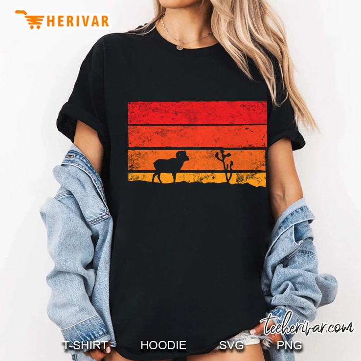 Desert Bighorn Sheep Sunset Men Women Ladies Tee