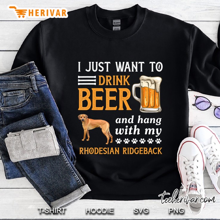 Drink Beer And Hang With My Rhodesian Ridgeback Gift Mugs