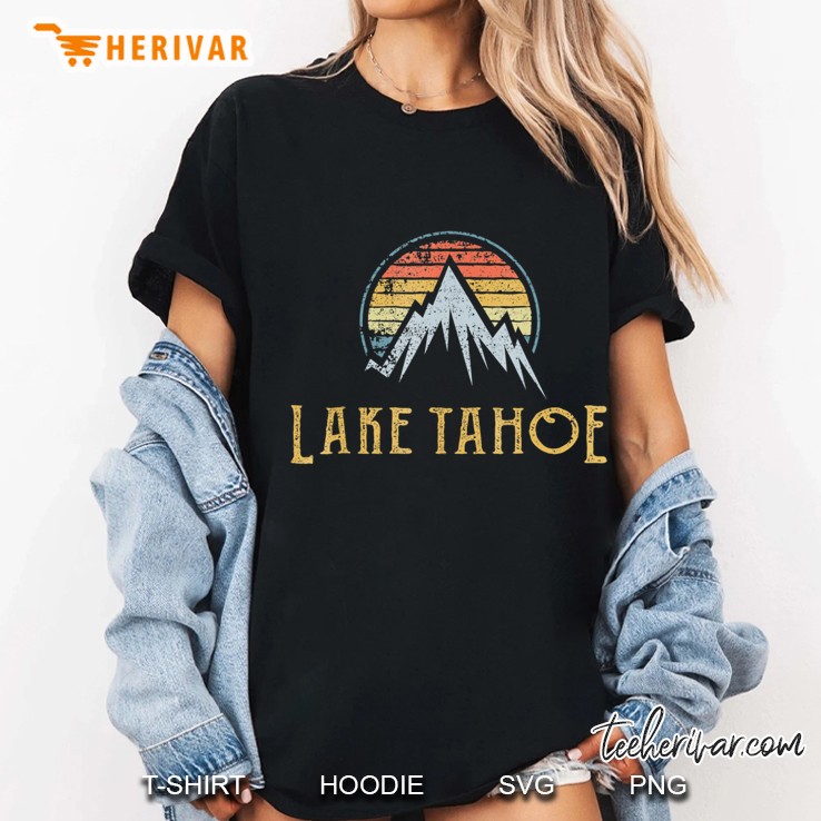 Lake Tahoe Vintage Retro Ladies Tee
