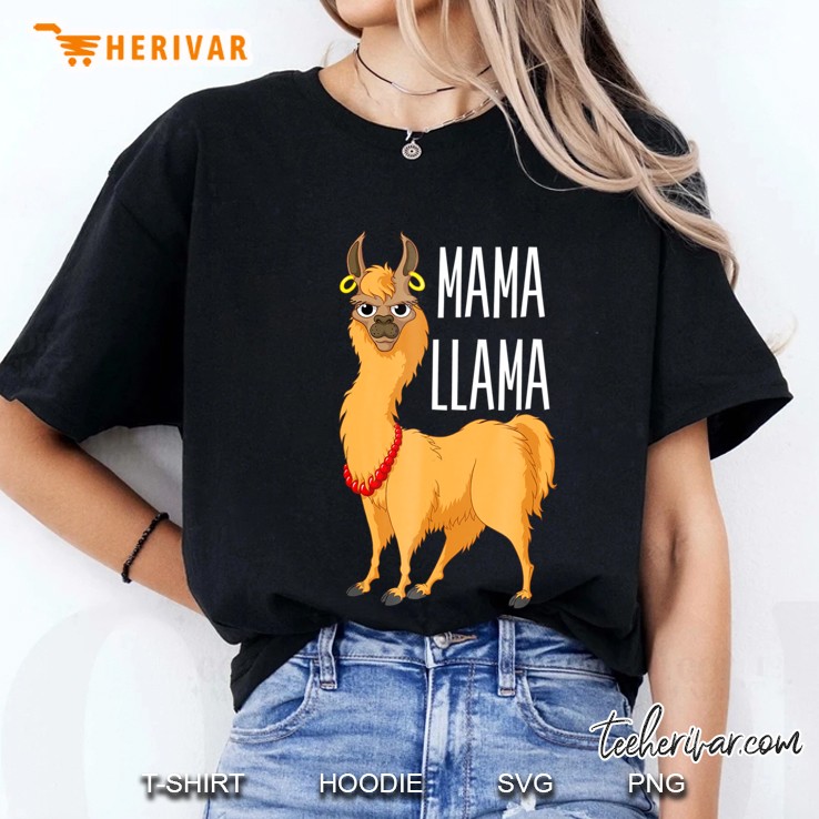 Mama Llama - Funny Mommy Llama Animal Ladies Tee