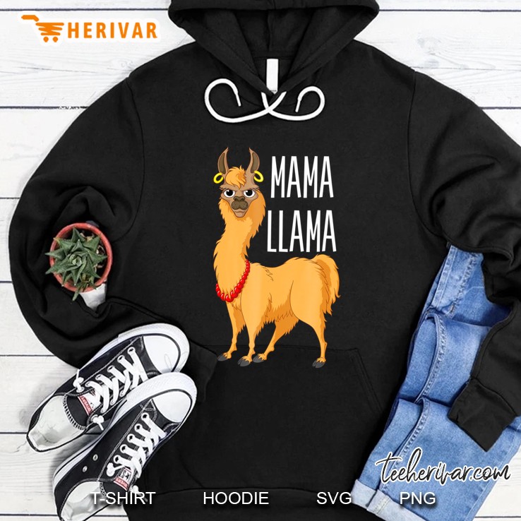 Mama Llama - Funny Mommy Llama Animal Hoodie