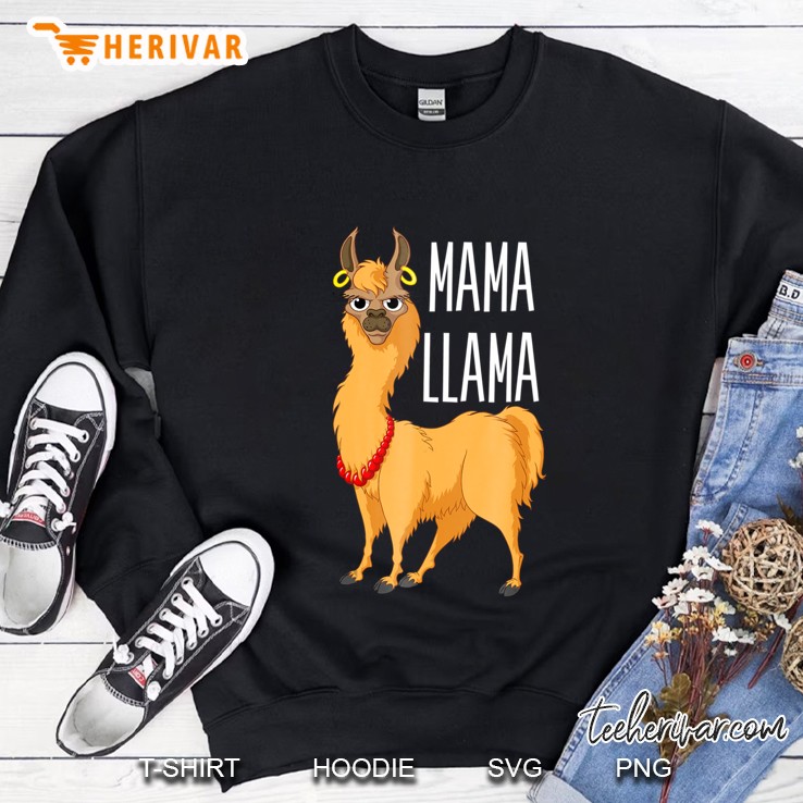 Mama Llama - Funny Mommy Llama Animal Sweatshirt