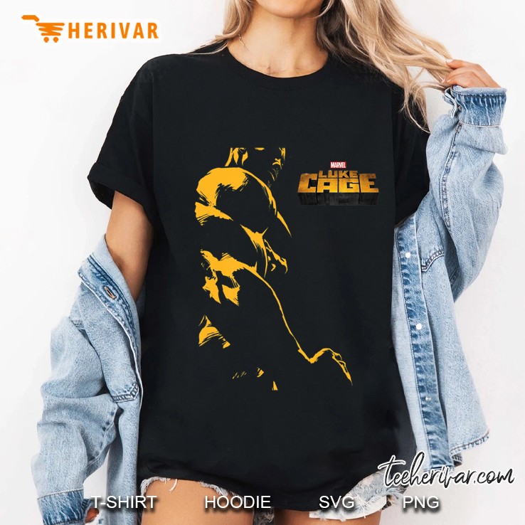 Marvel The Defenders Luke Cage Monochrome Premium Ladies Tee