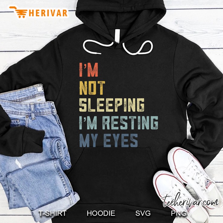 Mens Retro Dad Joke Gifts From Im Not Sleeping Im Resting My Eyes Mugs