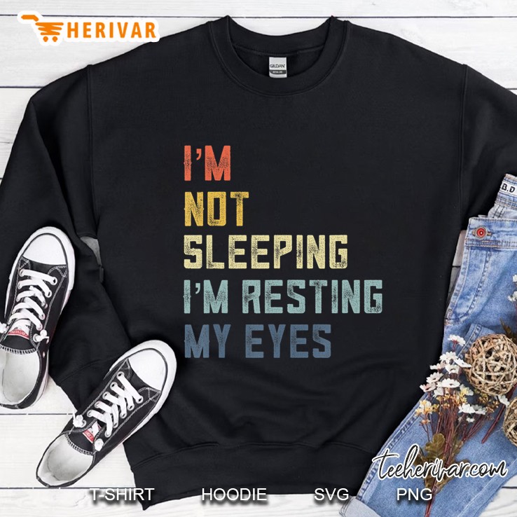 Mens Retro Dad Joke Gifts From Im Not Sleeping Im Resting My Eyes Mugs