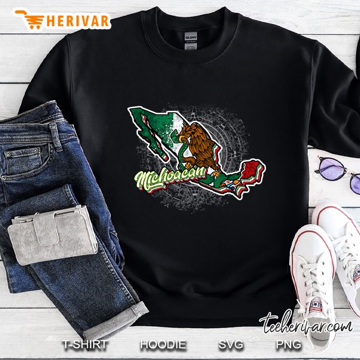 Michoacan, Mapa De Mexico Sweatshirt