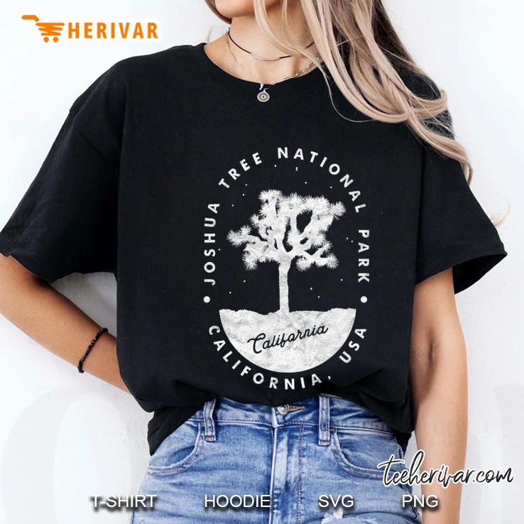 Minimalist Tree Joshua Tree National Park Distressed Design Ladies Tee