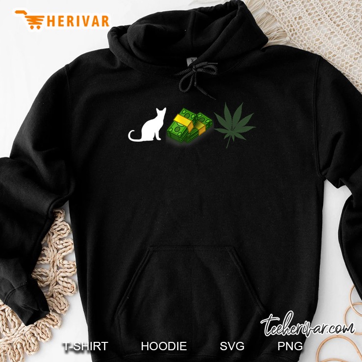 Pussy Money Weed Graphic For 420 Day Hoodie