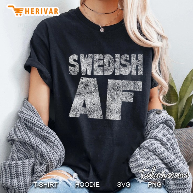 Retro Swedish Af Funny Sweden Hoodie