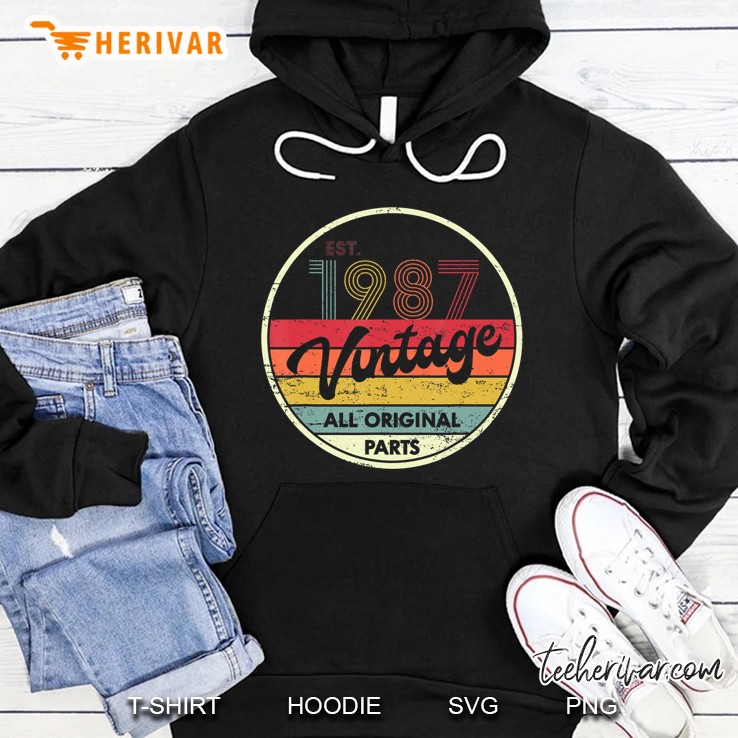 Retro Vintage 1987 Tshirt 33Th Birthday Gifts 33 Years Old Mugs