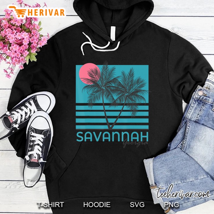 Savannah Georgia Souvenir Ga Palm Trees Hoodie