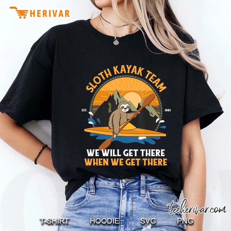 Sloth Kayaking Shirt, Sloth Kayak Team Ladies Tee